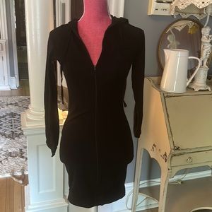 Light hooded sweatshirt dress. Size small